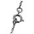 Collana Chanel Coco Mark Nero Argento  - vista 5