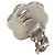 Orecchini a clip Chanel Camellia Nero Argento - vista 5