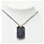 Louis Vuitton Monogram Eclipse Collier Plaque Chain Necklace Argento - vista 11