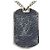 Louis Vuitton Monogram Eclipse Collier Plaque Chain Necklace Argento - vista 2