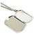 Louis Vuitton Monogram Eclipse Collier Plaque Chain Necklace Argento - vista 6