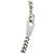 Louis Vuitton Monogram Eclipse Collier Plaque Chain Necklace Argento - vista 7
