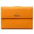 Gucci Logo Medium Long Wallet Orange Gelb