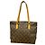 Borsa Tote Cabas Piano Monogram Louis Vuitton Marrone