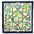 Hermès Foulard Hermes Carre 90 Caraibes Bianco Blu navy
