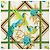 Hermès Foulard Hermes Carre 90 Caraibes Bianco Blu navy - vista 2