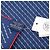 Hermès Foulard Hermes Carre 45 H Geometric Rosso Blu navy - vista 5