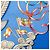 Hermès Hermes Carre 90 Luna Park Amusement Scarf Blu Multicolore - vista 6