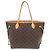 Borsa Tote Louis Vuitton Neverfull MM Monogram Marrone Monogramma