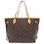 Borsa Tote Louis Vuitton Neverfull MM Monogram Marrone Monogramma - vista 2