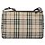 Borsa a tracolla BURBERRY Nova Check Canvas Beige Silver Auth 192504 Argento - vista 2