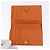 Portafoglio FENDI Celeria in pelle arancione argento Auth 194243A - vista 8