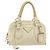 Borsa a mano PRADA in pelle Ivory Silver Auth 195183 Argento Crudo - vista 13