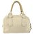Borsa a mano PRADA in pelle Ivory Silver Auth 195183 Argento Crudo - vista 2