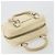 Borsa a mano PRADA in pelle Ivory Silver Auth 195183 Argento Crudo - vista 7
