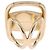 Salvatore Ferragamo Vala Schalring Metall Gold-Ton Auth BA14744A - Ansicht 3