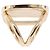 Salvatore Ferragamo Vala Schalring Metall Gold-Ton Auth BA14744A - Ansicht 7
