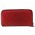Portafoglio lungo CHANEL Matelasse Camelia in pelle d'agnello rosso e oro CC Auth bs36502 D'oro - vista 2