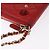 Portafoglio lungo CHANEL Matelasse Camelia in pelle d'agnello rosso e oro CC Auth bs36502 D'oro - vista 7