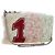 Bolso de hombro con cadena Miu Miu de piel Pink Silver Auth 194738V Plata Rosa