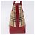 Sac à main BURBERRY Nova Check Canvas Beige Red Auth ka5507 Rouge - vue 5