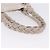 Borsa Salvatore Ferragamo Jacquard Ivory Silver Auth BA14190A Argento Crudo - vista 8