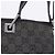 Saco Tote GUCCI GG Canvas Preto Prata 31244 Auth 192522 - vista 3
