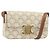 Céline Borsa a tracolla CELINE Triomphe Canvas PVC White Gold Auth 192461SAM Bianco D'oro