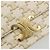 Céline Borsa a tracolla CELINE Triomphe Canvas PVC White Gold Auth 192461SAM Bianco D'oro - vista 18