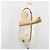Céline Borsa a tracolla CELINE Triomphe Canvas PVC White Gold Auth 192461SAM Bianco D'oro - vista 24