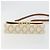 Céline Borsa a tracolla CELINE Triomphe Canvas PVC White Gold Auth 192461SAM Bianco D'oro - vista 5