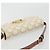 Céline Borsa a tracolla CELINE Triomphe Canvas PVC White Gold Auth 192461SAM Bianco D'oro - vista 6