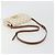 Céline Borsa a tracolla CELINE Triomphe Canvas PVC White Gold Auth 192461SAM Bianco D'oro - vista 7