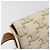 Céline Borsa a tracolla CELINE Triomphe Canvas PVC White Gold Auth 192461SAM Bianco D'oro - vista 9