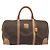 Céline Bolsa Boston CELINE Macadam PVC Couro Marrom Tom Dourado Auth ep15198 - vista 13