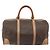 Céline Bolsa Boston CELINE Macadam PVC Couro Marrom Tom Dourado Auth ep15198 - vista 2