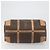 Céline Bolsa Boston CELINE Macadam PVC Couro Marrom Tom Dourado Auth ep15198 - vista 5