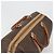 Céline Bolsa Boston CELINE Macadam PVC Couro Marrom Tom Dourado Auth ep15198 - vista 7