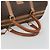 Céline Bolsa Boston CELINE Macadam PVC Couro Marrom Tom Dourado Auth ep15198 - vista 8
