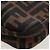 Borsa a tracolla FENDI Zucca Canvas Mamma Baguette Brown Black Auth BA14215V Marrone Nero - vista 16