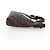 Borsa a tracolla FENDI Zucca Canvas Mamma Baguette Brown Black Auth BA14215V Marrone Nero - vista 4