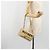 Borsa a tracolla con catena BURBERRY Raffia Beige Gold Auth 193413A D'oro - vista 24