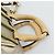 Chloé Borsa Chloe Etel in pelle 2way Gold Auth BA14652A D'oro - vista 8