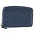 Monedero GUCCI GG Canvas Guccissima de cuero Navy Silver 256810 Auth 192547