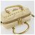 Borsa a Tracolla PRADA Nylon 2way Beige Gold Auth 193402A D'oro - vista 6
