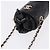 CHANEL Matelasse Chain Shoulder Pouch Lamb Skin Black Gold CC Auth 193920SAM Nero D'oro - vista 6