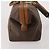 Céline Borsa Boston CELINE Macadam PVC Pelle 2way Marrone Tono Oro Auth ep15316 - vista 4