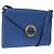 Céline CELINE Circle Schultertasche aus Leder Blau Gold Auth BA14157V Golden