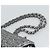 Borsa a tracolla CHANEL Matelasse 25 con catena e paillettes argento CC Auth BA14607SM - vista 14