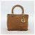 Borsa a mano Christian Dior Canage in camoscio marrone tono oro Auth gh2284 - vista 12